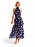 Worthington 100% Polyester Polka Dots Blue Ivory Casual Dress Size 12 - photo 13