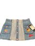 Guess Blue Multi Color Denim Skirt Size 6 - photo 1