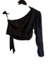 Free People Black Short Sleeve Blouse Size S - photo 2