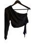 Free People Black Short Sleeve Blouse Size S - photo 1