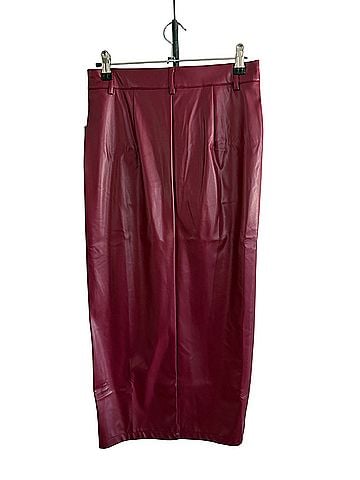 Commense Faux Leather Skirt (view 2)