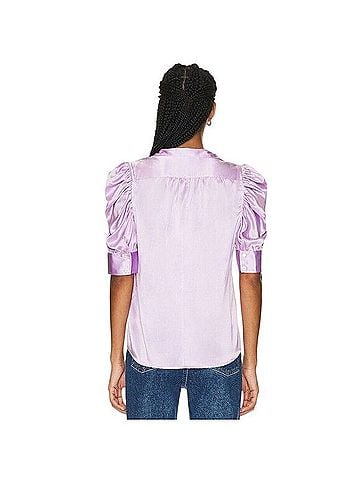 FRAME Denim The Gillian Silk Top T-Shirt (view 2)