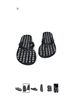 Coach Checkered-gingham Black White Flip Flops Size 9 - photo 3