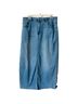OAT Solid Blue Denim Skirt Size 10 - photo 1