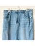OAT Solid Blue Denim Skirt Size 10 - photo 4