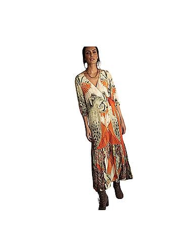 Carolina K Fauna Cheetah Donna Robe Cocktail Dress (view 2)