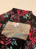 Lularoe Floral Black Red Pink Green Yellow Denim Skirt Size XL - photo 3