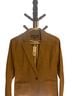 Eddie Bauer 98% Cotton 2% Spandex 100% Polyester Plaid Brown Blazer Size S - photo 1