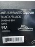 Coach Checkered-gingham Black White Flip Flops Size 9 - photo 4