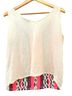Left Coast by Dolan 100% Cotton 100% Polyester Floral Multi Color White Sleeveless Top Size S - photo 2