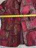 Coldwater Creek 100% Polyester 100% Polyester Print Red Purple Jacket Size M - photo 6