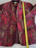 Coldwater Creek 100% Polyester 100% Polyester Print Red Purple Jacket Size M - photo 7