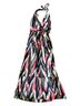 Milly Print Black Green Pink White Casual Dress Size S - photo 1