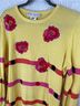 Escada 100% Cotton Stripes Yellow Pink Pullover Sweater Size M - photo 11