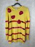 Escada 100% Cotton Stripes Yellow Pink Pullover Sweater Size M - photo 3