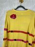 Escada 100% Cotton Stripes Yellow Pink Pullover Sweater Size M - photo 8