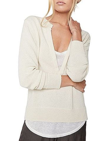 Brochu Walker Roan Layered Henley Pullover Sweater (view 1)