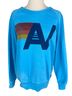 Aviator Nation Solid Blue Pullover Sweater Size S - photo 1