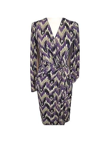 MICHAEL Michael Kors Long Sleeved Faux Wrap Dress Casual Dress (view 1)