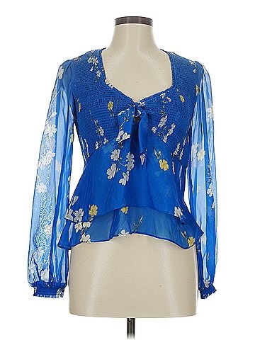 Intermix Intermix 3/4 Sleeve Silk Top (view 1)