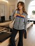 Aviator Nation Stripes Gray Multi Color Jacket Size XS - photo 12
