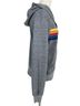 Aviator Nation Stripes Gray Multi Color Jacket Size XS - photo 8