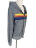 Aviator Nation Stripes Gray Multi Color Jacket Size XS - photo 7