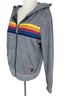 Aviator Nation Stripes Gray Multi Color Jacket Size XS - photo 6