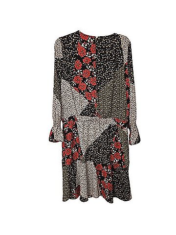 Libby Edelman Patchwork Long Sleeve Dress Casual Dress (view 2)