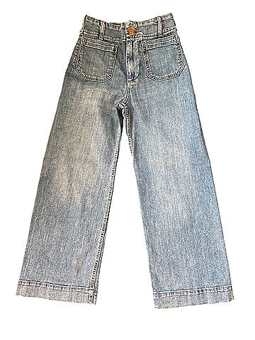 Maeve Colette High rise wide leg cropped Jeans (view 1)