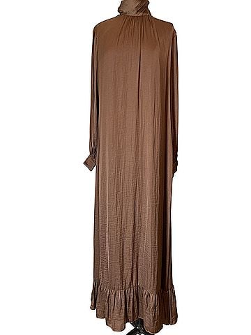 Lavender Brown Yareli Maxi Cocktail Dress (view 1)