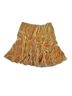 Cache Brown Tan Silk Skirt Size 4 - photo 2