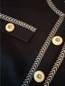 St. John Black Ivory Cardigan Size 12 - photo 5