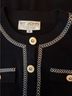 St. John Black Ivory Cardigan Size 12 - photo 3