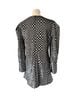 White Birch 100% Polyester Checkered-gingham Black Silver Cocktail Dress Size XL - photo 2