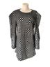 White Birch 100% Polyester Checkered-gingham Black Silver Cocktail Dress Size XL - photo 4