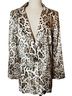 Lavender Brown 100% Polyester Animal Print Multi Color Blazer Size S - photo 3