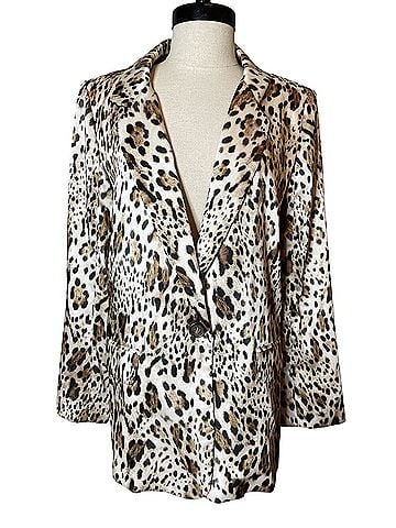 Lavender Brown Leopard print Blazer (view 1)