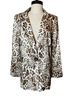 Lavender Brown 100% Polyester Animal Print Multi Color Blazer Size S - photo 1