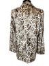 Lavender Brown 100% Polyester Animal Print Multi Color Blazer Size S - photo 2