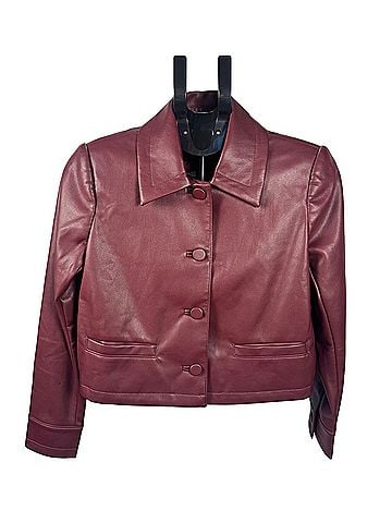 White House Black Market Faux Leather Jacket (view 1)
