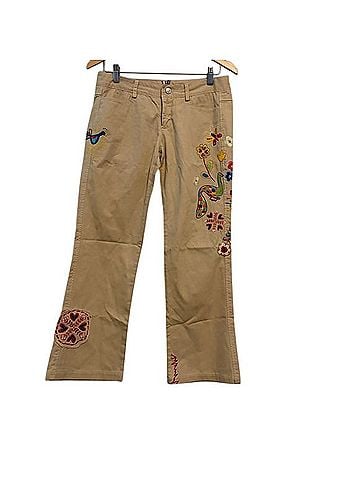 JW Los Angeles Johnny Was Embroidered Peacock Track Pants (view 1)
