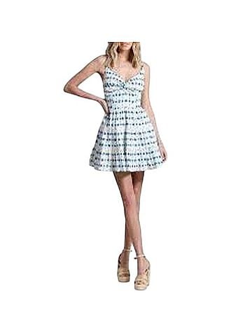 Avec Les Filles Tiered Fit &amp; Flare Mini Dress Casual Dress (view 1)