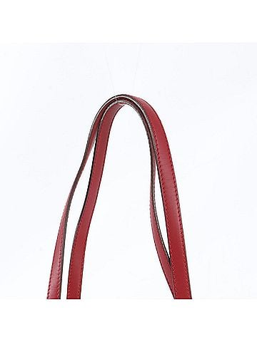 Prada Prada Tessuto Nylon Triangle Logo Leather Red Tote Bag Handbag Shoulder Women's (view 2)