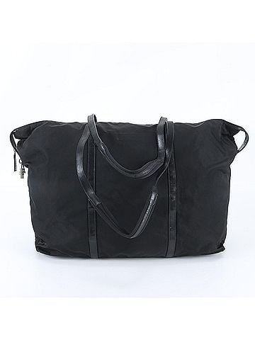 Prada Prada Tessuto Nylon Triangle Logo Leather Boston Handbag Tote Bag for Men (view 1)