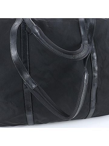 Prada Prada Tessuto Nylon Triangle Logo Leather Boston Handbag Tote Bag for Men (view 2)