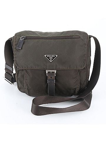 Prada Prada Tessuto Nylon Triangle Logo Leather Shoulder Bag Messenger for Men (view 1)