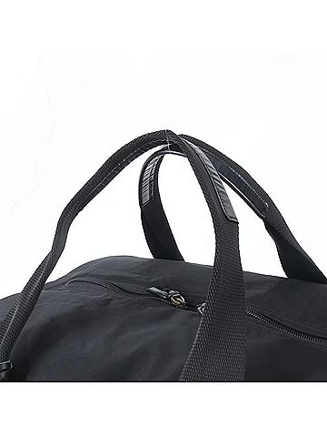 Prada Prada Tessuto Nylon Triangle Logo Leather Boston Handbag Tote Bag Black Men's (view 2)