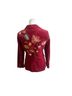 CAbi Floral Burgundy Blazer Size 8 - photo 2