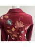 CAbi Floral Burgundy Blazer Size 8 - photo 10